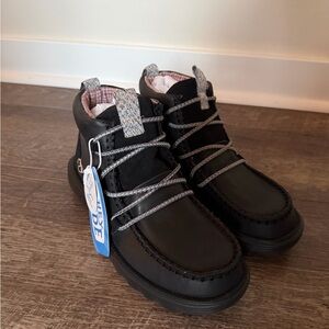 Hey Dude Black Reyes Leather Boot